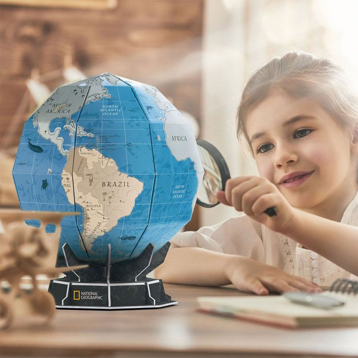 Bebeboutik Puzzle 3D Mappemonde Globe National Geographic Puzzle 3D