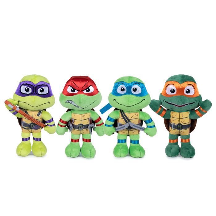 Bebeboutik Peluche Tortue Ninja Lot De 4 Teenage Years 30 Cm