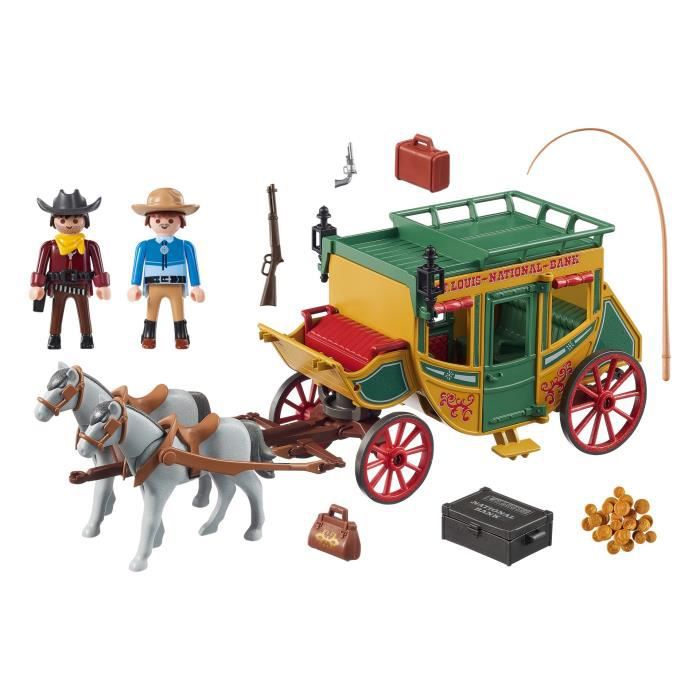 Bebeboutik Playmobil Western Diligence Du Far West Avec Deux