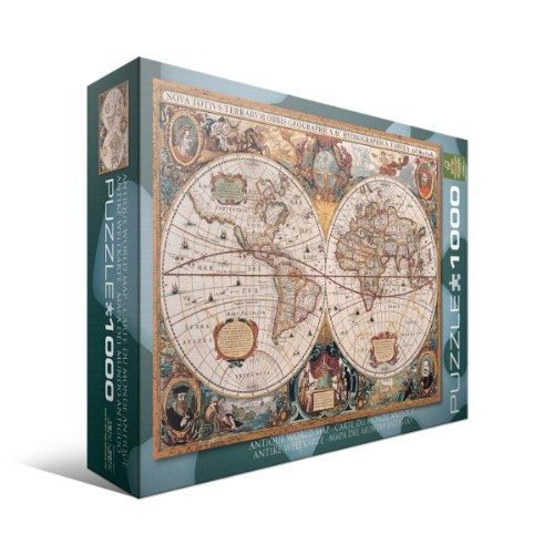 Bebeboutik Puzzle Carte du Monde Antique Eurographics 1000 pièces