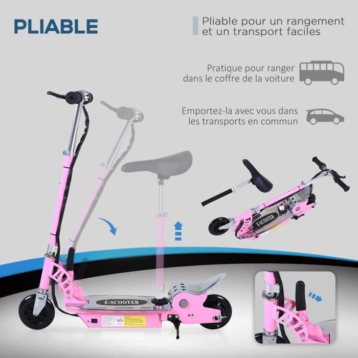 Bebeboutik Trottinette électrique pliable pour enfants HOMCOM 120