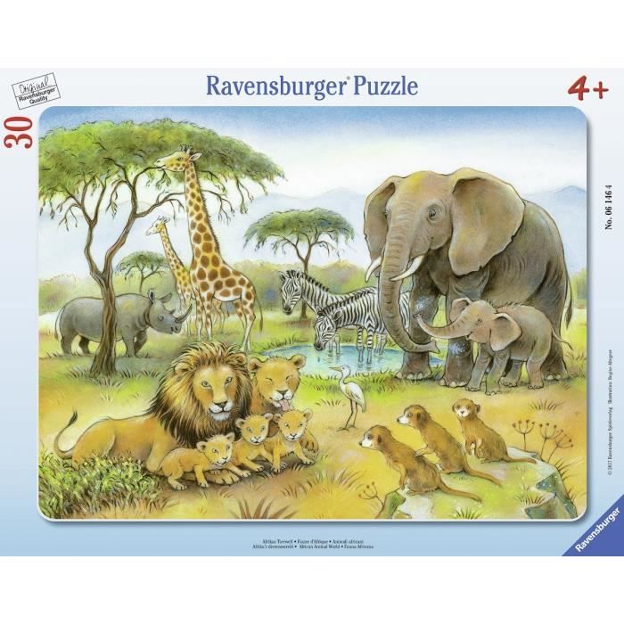 Puzzle 30 pièces Puzzle Cadre Animaux d Afrique Bebeboutik