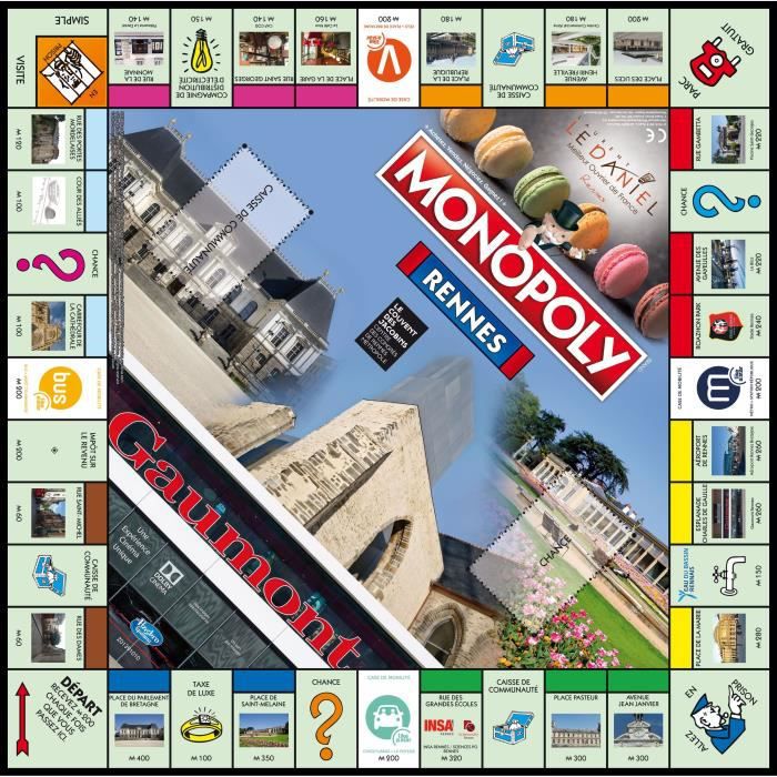 Bebeboutik Monopoly Rennes Jeu De Societ Version Fran Aise