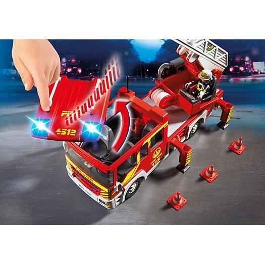 Camion de Pompiers avec Échelle et Sirène PLAYMOBIL 5362 City