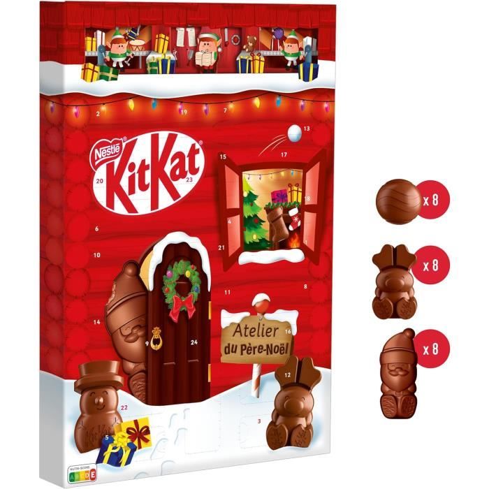 Calendrier de l Avent Chocolat KitKat Noël 2023 24 figurines au