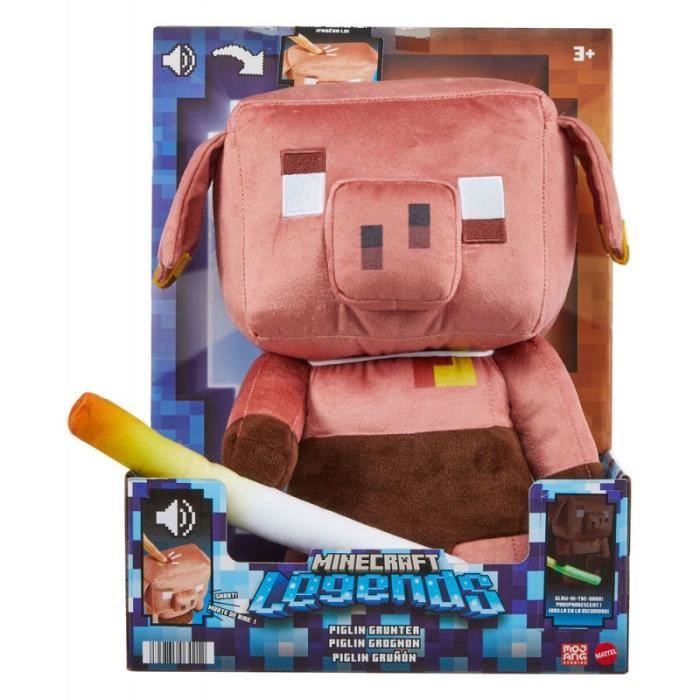 Minecraft Legends Peluche Lectronique Piglin Cm Bebeboutik