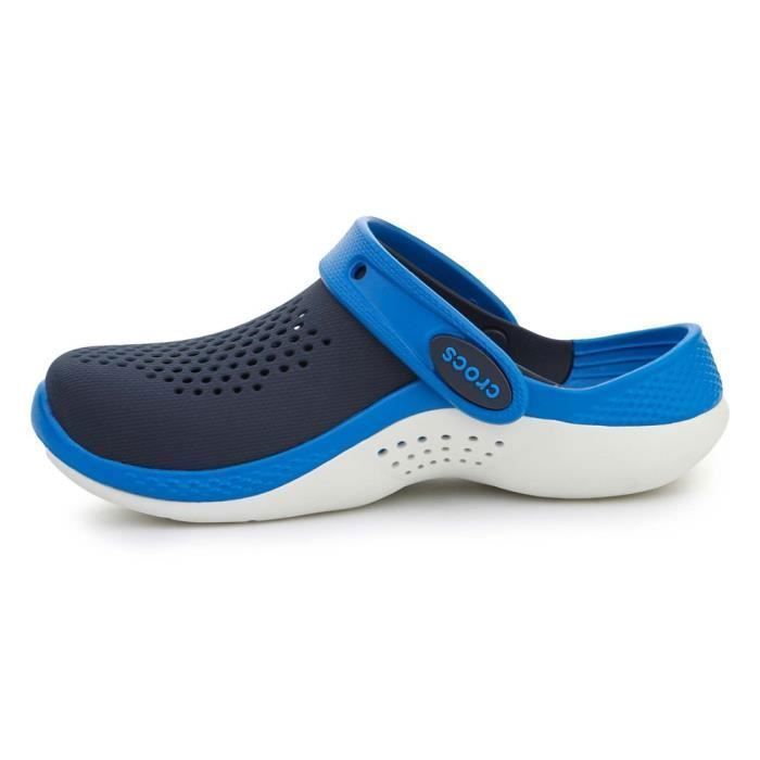 Chaussures Crocs Literide Clog Bleu Marine Mixte Enfant Bebeboutik