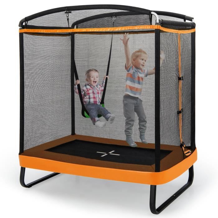 Bebeboutik COSTWAY Trampoline Pour Enfants Rectangulaire 190x122cm 3