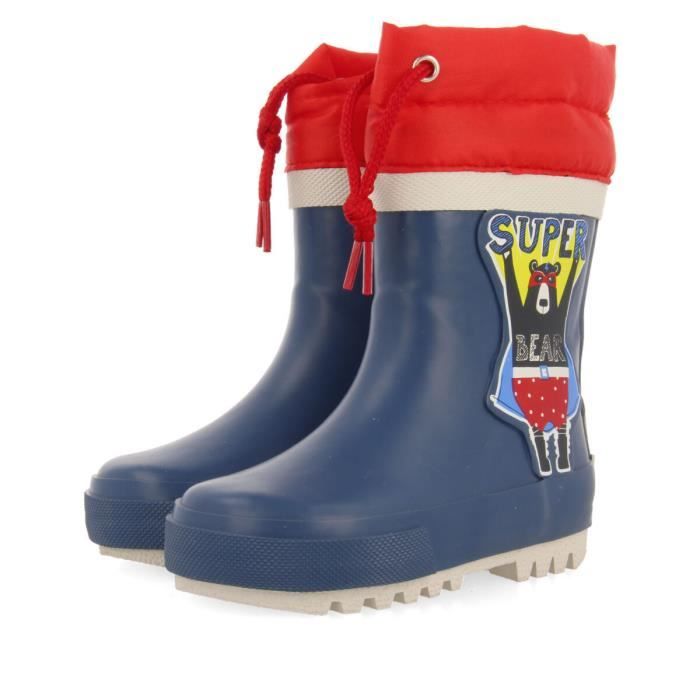 Bottes de pluie bébé garçon GIOSEPPO Borgames Bleu Caoutchouc