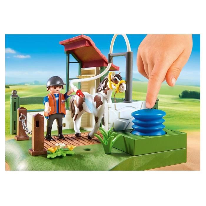 PLAYMOBIL 6929 Country Box De Lavage Pour Chevaux Bebeboutik