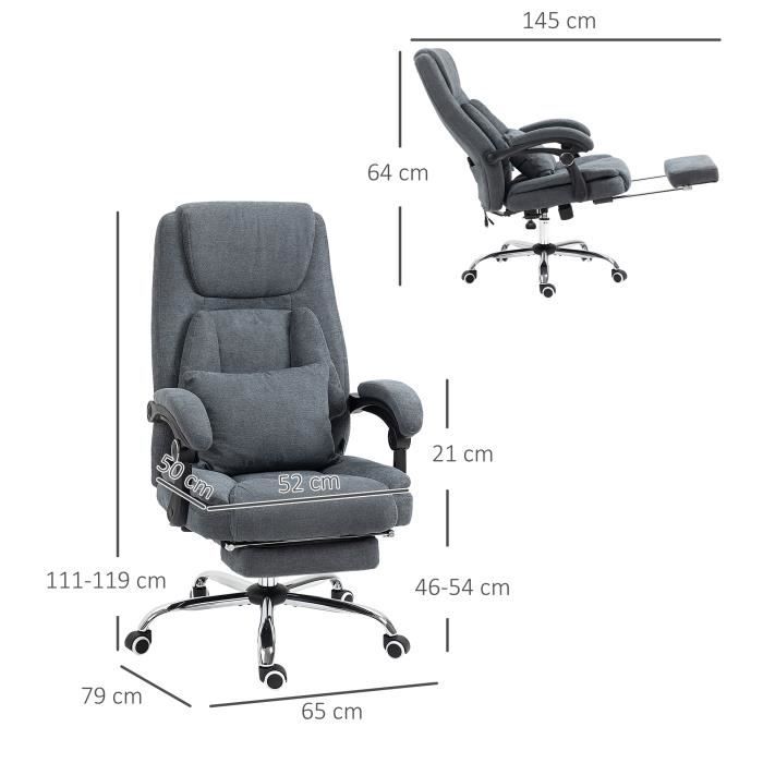 Bebeboutik Fauteuil de bureau direction massant par pétrissage