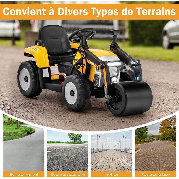 Bebeboutik Costway Voiture Lectrique Enfants V Tracteur Avec