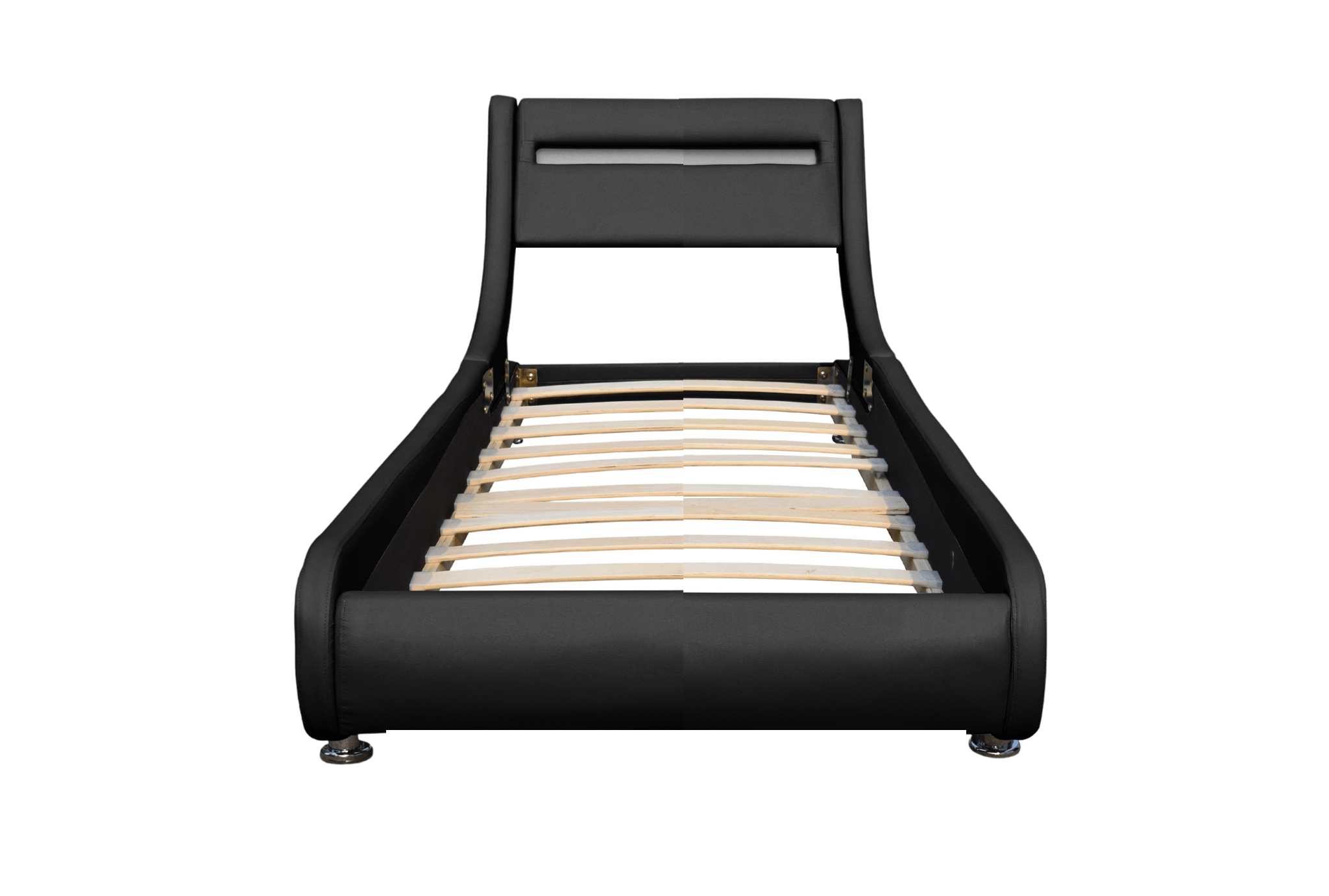 Lit Julien Lit ava pour matelas 90x190 Sommier Tête de Lit LED