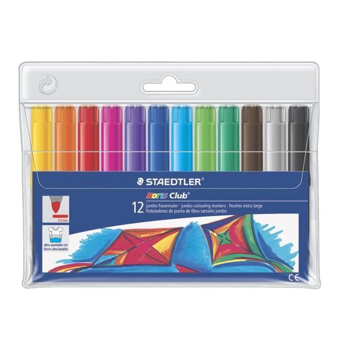 Bebeboutik Feutres De Coloriage STAEDTLER 12 Couleurs Assorties