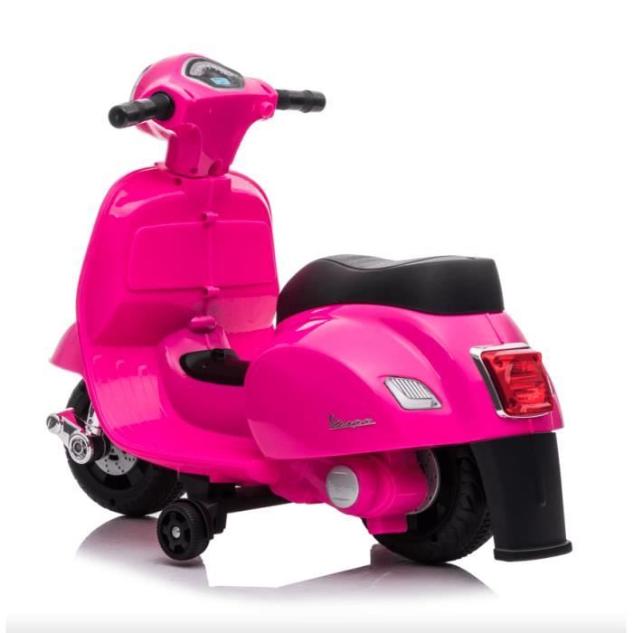 Vespa Moto Electrique Pour Enfants 6V, Scooter Avec Lumieres, 1-6
