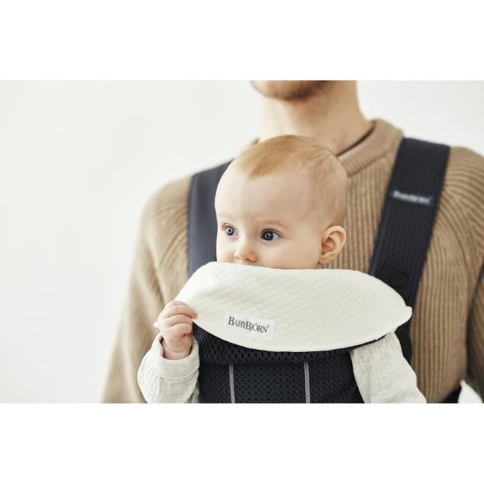 Bebeboutik BABYBJORN Bavoir pour Porte bebe lot de 2 Tencel compatible sur porte bebe Move et Mini