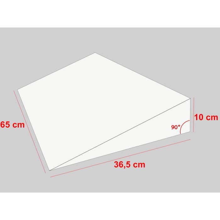 Plan incliné 10° coton organique pour lit bébé en 70 x 140 cm