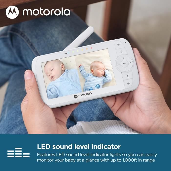 Moniteur vidéo pour bébé Motorola PIP 1500 Wi-Fi avec écran 5