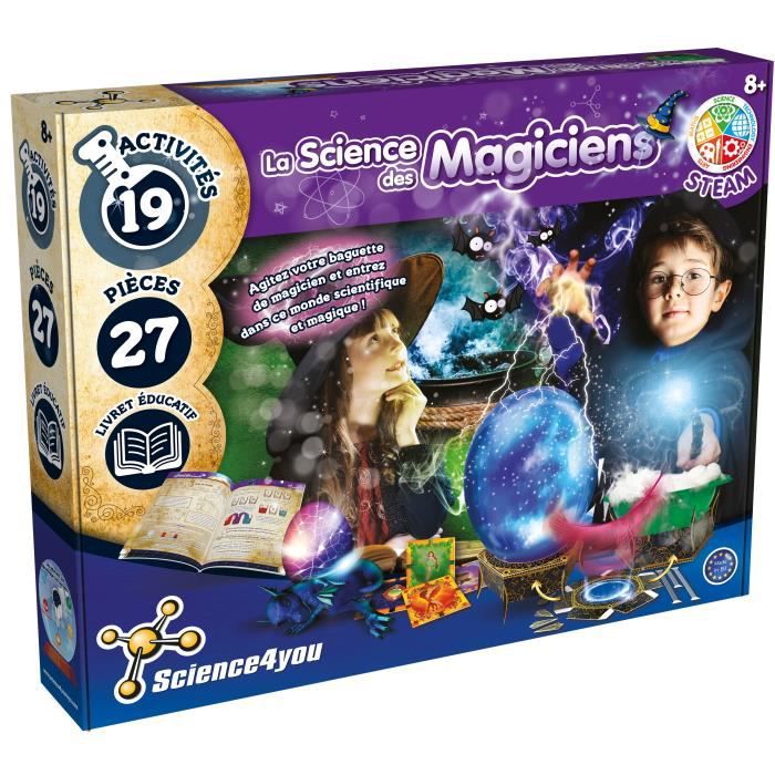 Kit créatif baguettes de magicien -Activité Fête Magie enfants 5/6 ans