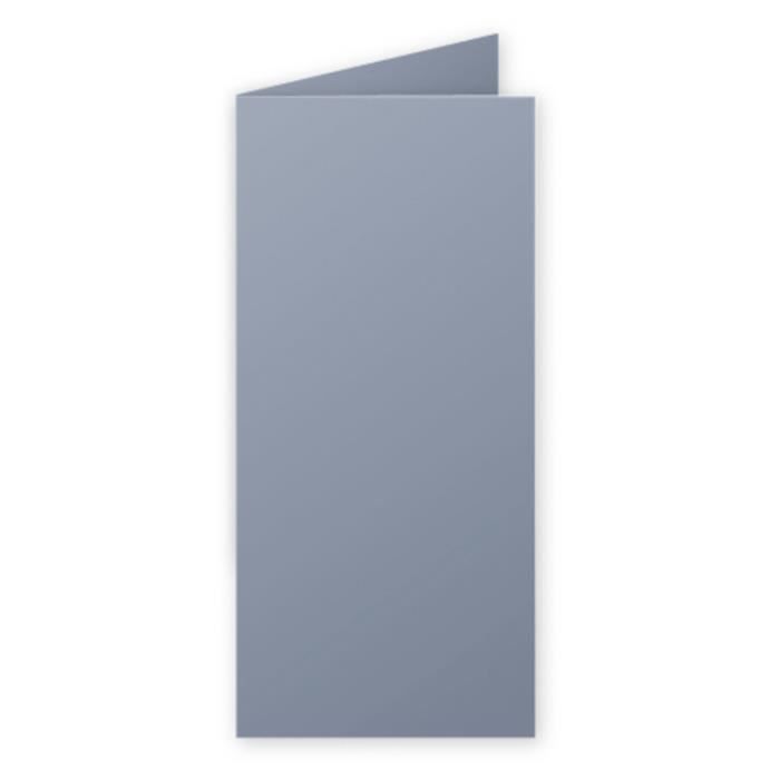 POLLEN Cartes double en papier - Gris Koala - 106 x 213 mm : Lot de 25