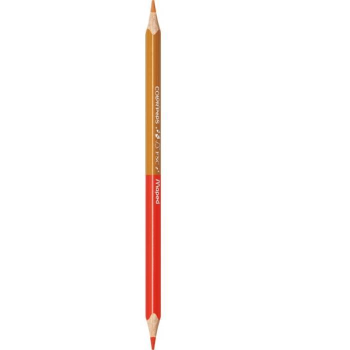 Color'Peps Duo - 12 Crayons de couleur 2-en-1 certifiés FSC MAPED