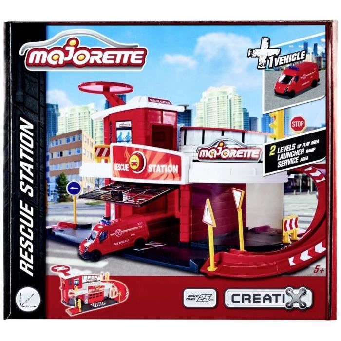 Coffret MAJORETTE Formula-E 5 Véhicules Métal 1/64ème - Glow in