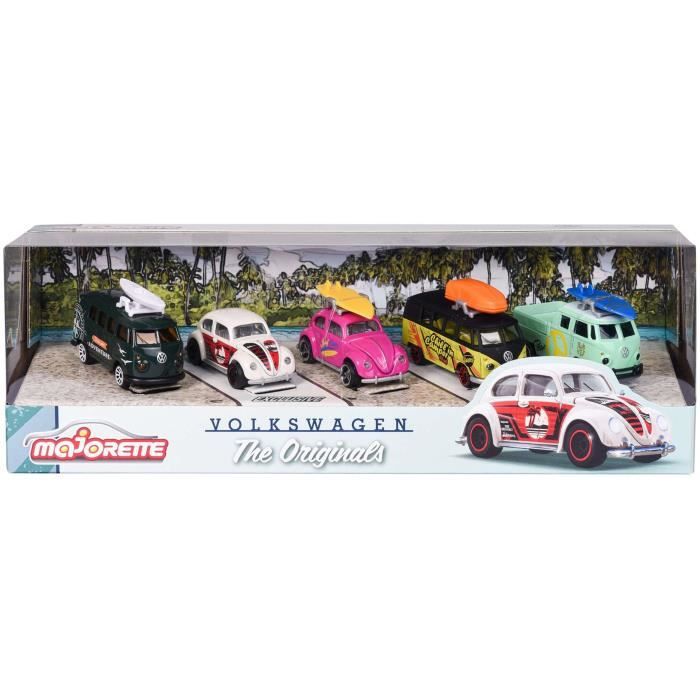 Coffret MAJORETTE Formula-E 5 Véhicules Métal 1/64ème - Glow in