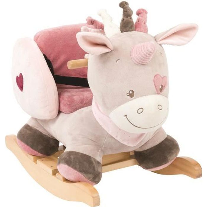 Bebeboutik Bascule NATTOU Jade La Licorne Rose Mixte Des 10 mois