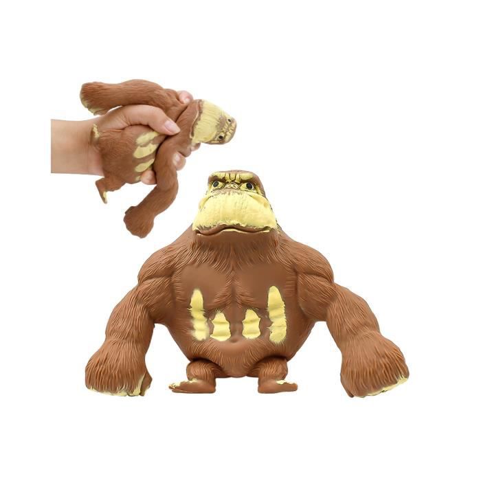 Figurine de Gorille Anti Stress Jouet Gorille Anti-anxit Anti-Extrusion  Squeeze Toy Doux LoisirsSoulagement du Stress