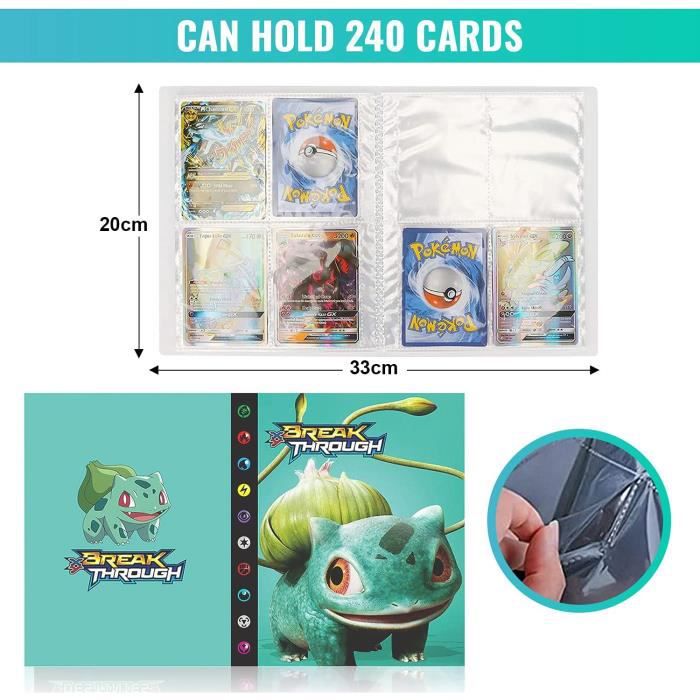 Carte Pokemon, Porte-Carte Pokemon 240 Cartes A110