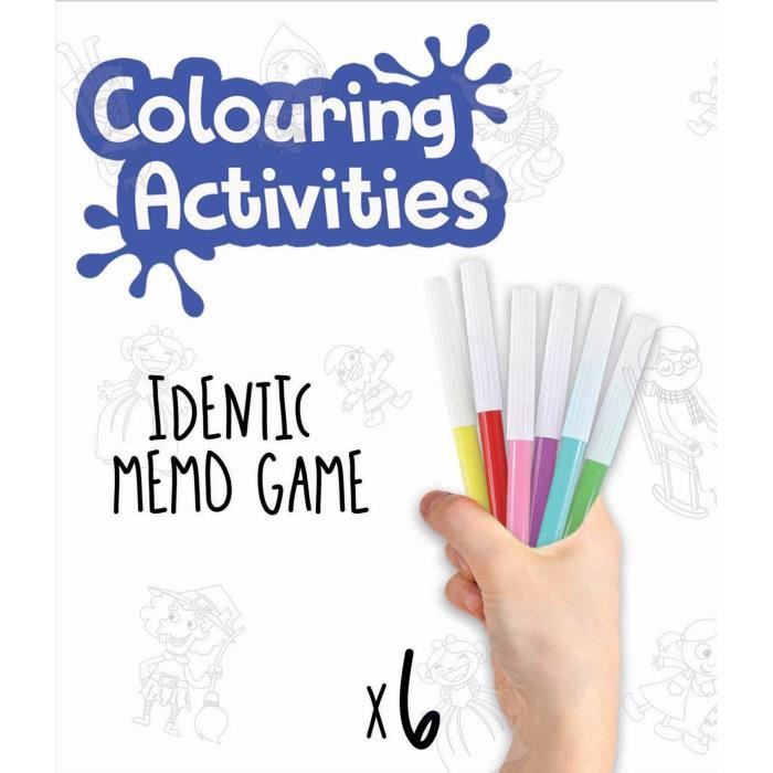 Kit de coloriage et de jeu Memo