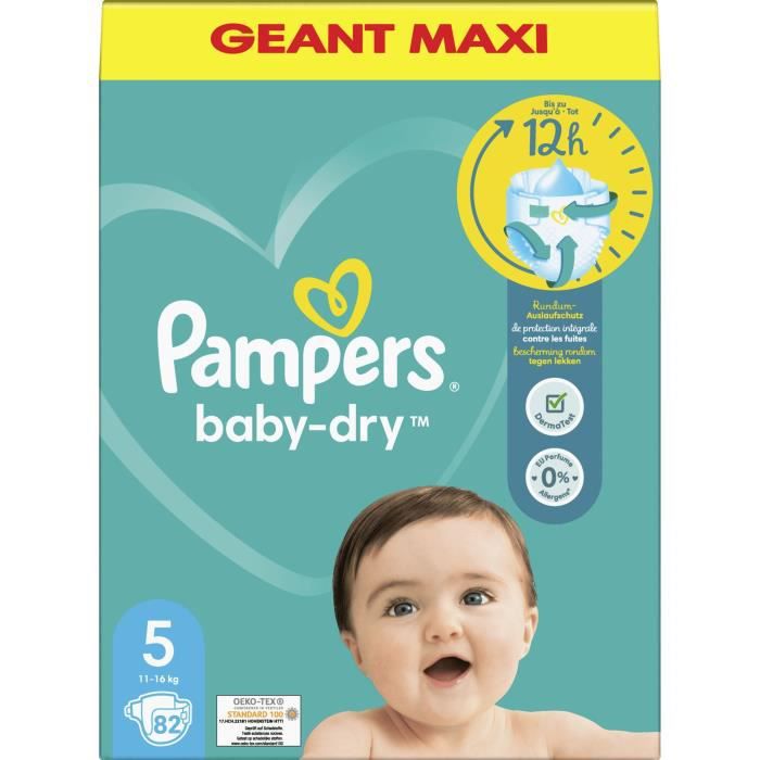 Couche Pampers taille 5 - Pampers