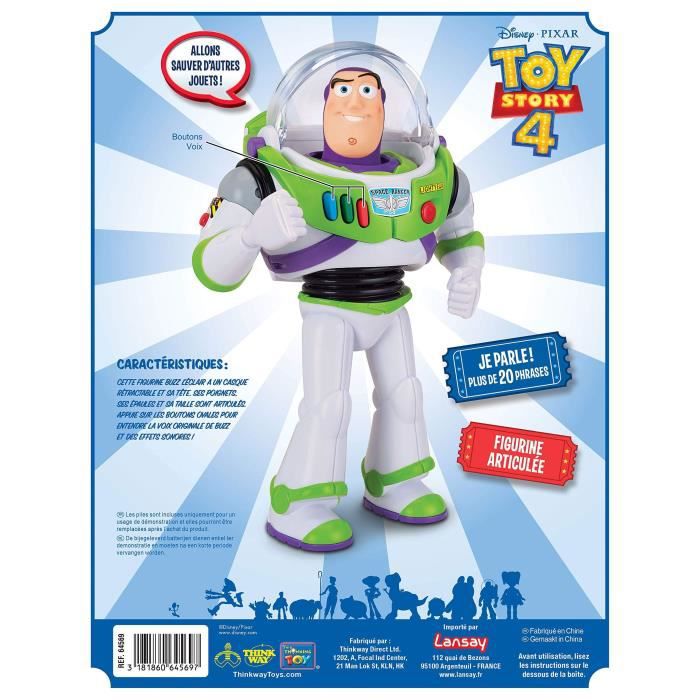 Figurine parlante Buzz l'Eclair de Toy Story 4 - Lansay - 20