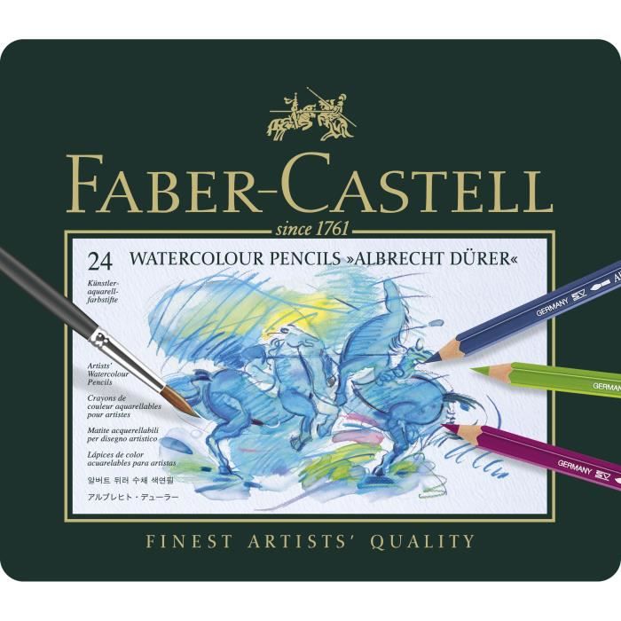 Stock Bureau - FABER-CASTELL Crayons de couleur triangulaire Jumbo, étui 24