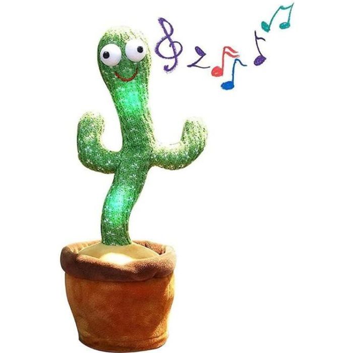 Jouet en peluche cactus, jouets en peluche cactus dansant chanter et  danser, jouets en forme de cactus pour enfants