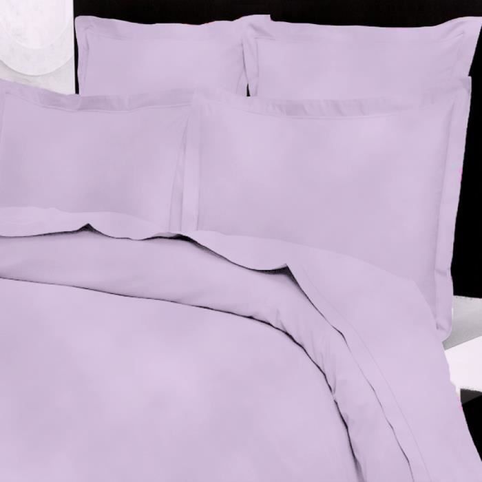 Drap plat uni percale de coton 80 fils / cm² Salomé prestige