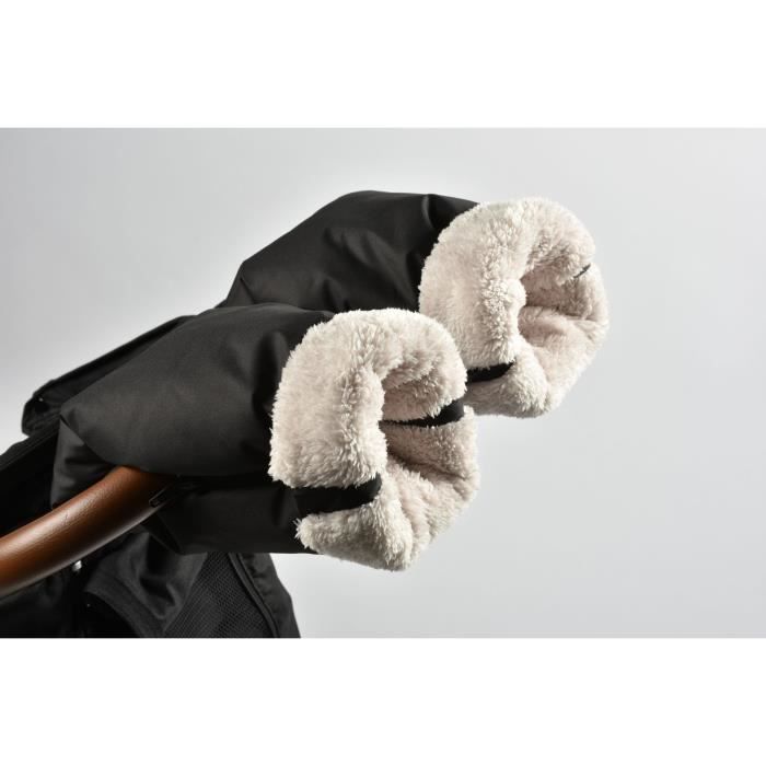 Moufles waterproof pour poussette - Black - nobodinoz