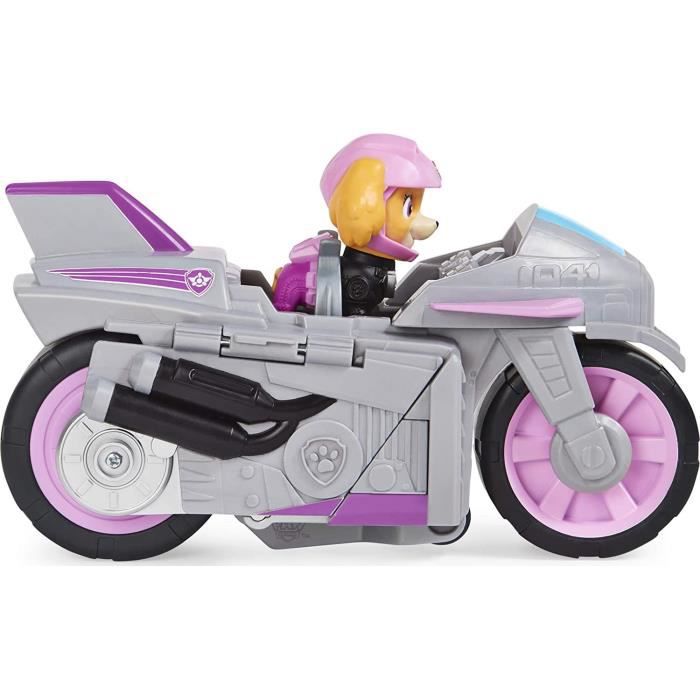 Pat patrouille - vehicule + figurine amovible rocky moto pups paw