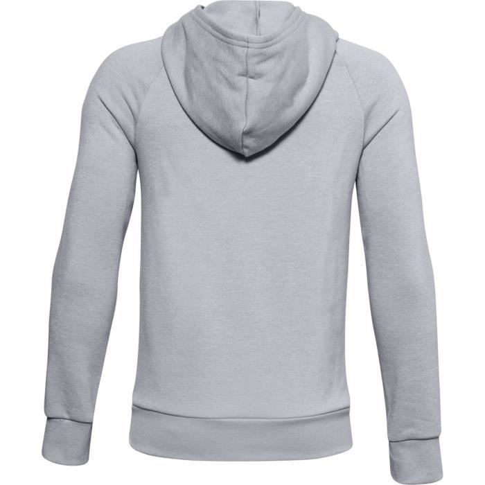 Pantalon de jogging garçon Under Armour Rival Fleece - gris mod/blanc -  10/12 ans - Multisport - Respirant