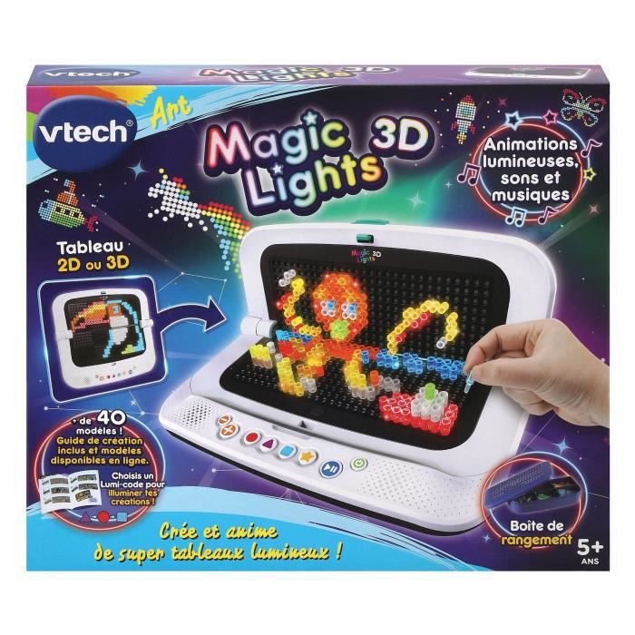 Tablette éducative VTECH P'tit Genius Magic Light pour enfants de 2 ans et  plus - Noir/Bleu - Mixte
