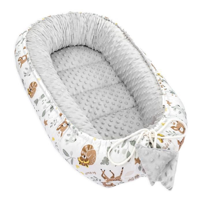 Réducteur Lit Bébé 90x50 cm - Cocoon Cale Bebe pour Lit Baby Nest