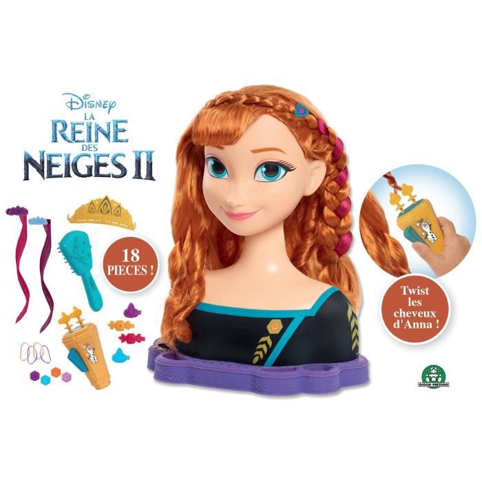 DISNEY FROZEN - Tete a coiffer Princesse Elsa - La Reine des