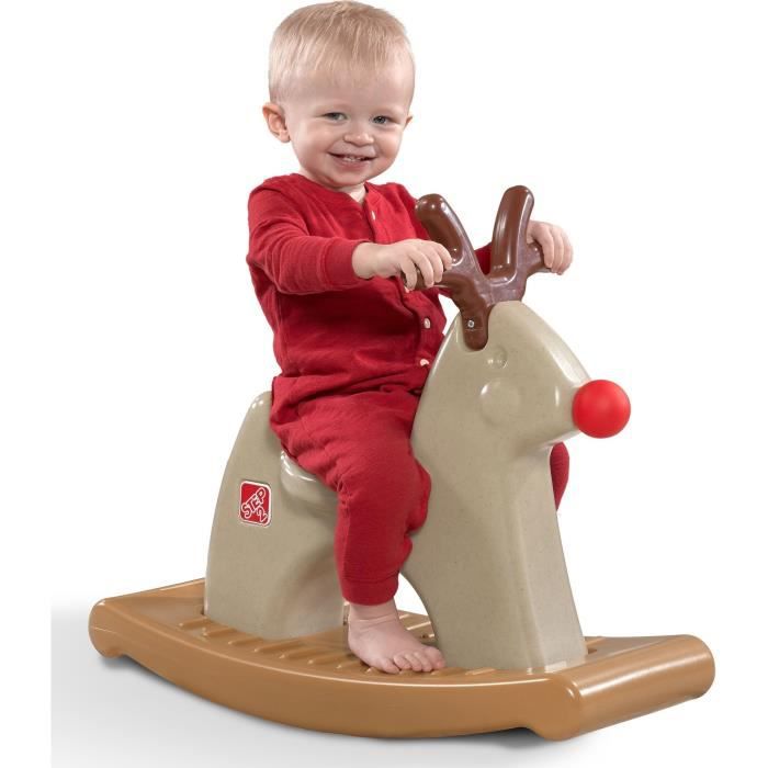 Step2 Push Whisper Ride Voiture Enfant Porteur Auto en rouge, Véhicule  Jouet avec barre de poussée pour Enfants dès 1.5 ans