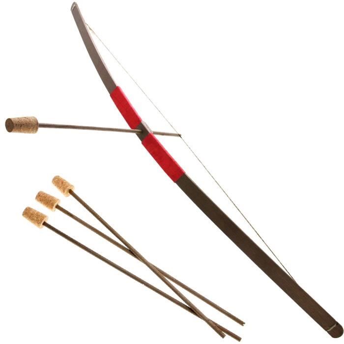 Flèche et arc en bois 100 cm