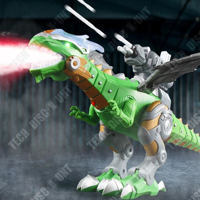 TD® Spray dinosaure électrique lumière cracheur de feu bataille mécanique  dragon simulation science et éducation dinosaure modèle jo