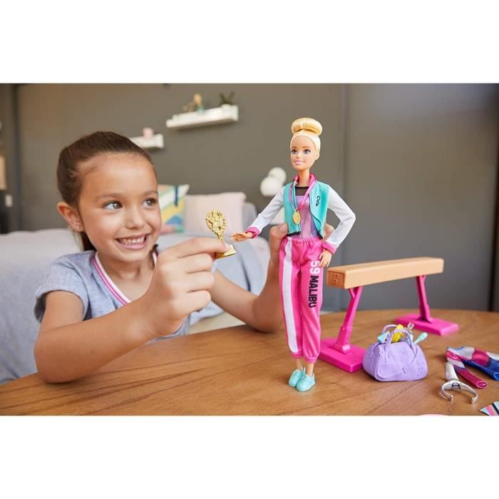 Poupée Barbie Gymnaste avec Accessoires