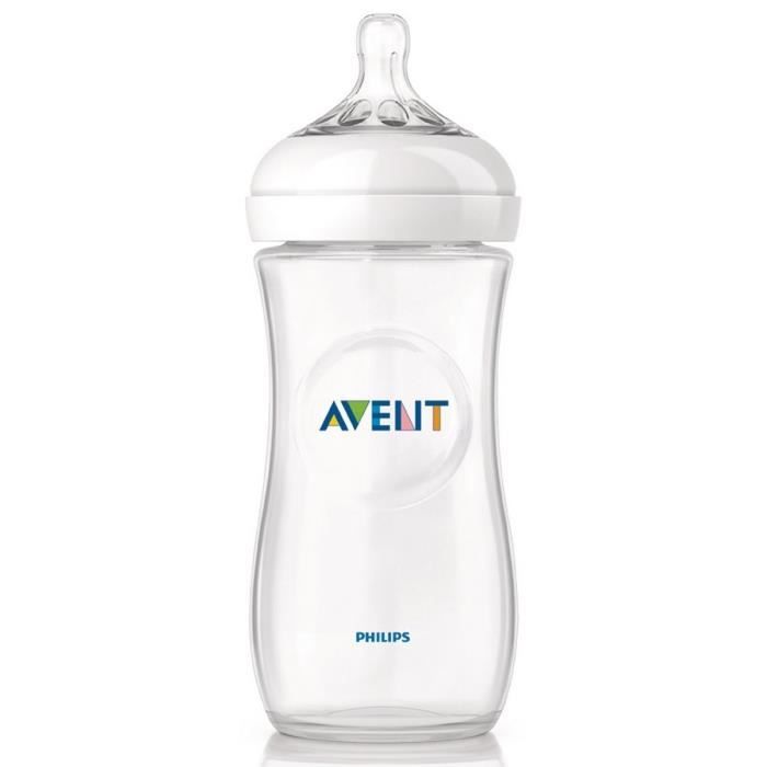 Avent - SCF036/17 - Biberon Natural 330 ml - 6 mois et + (Débit Rapide)