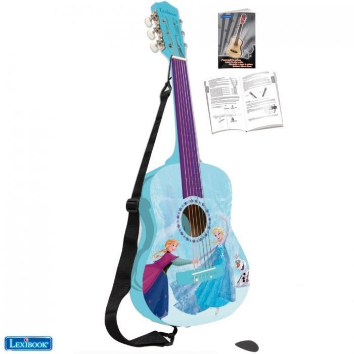 LES MINIONS Guitare acoustique enfant 78 cm en bois LEXIBOOK