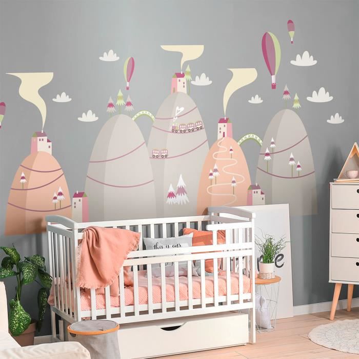 Stickers muraux enfants - Décoration chambre bébé - Autocollant