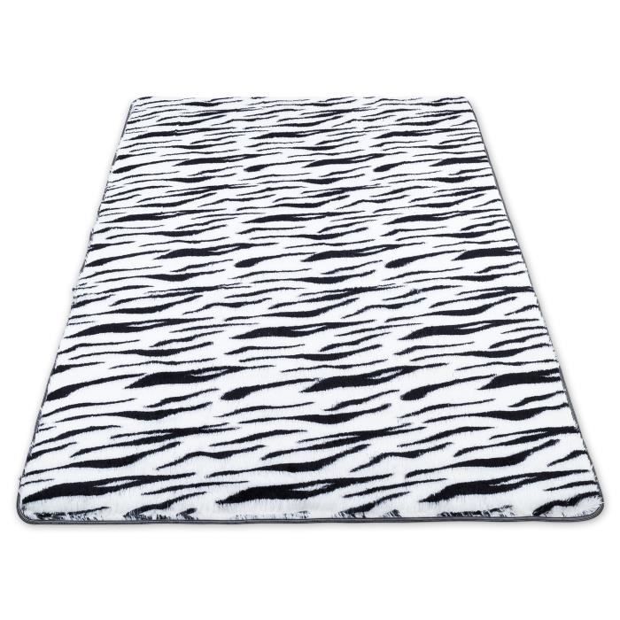 Tapis Salon Shaggy 120 x 160 cm - Descente de lit Chambre Grande